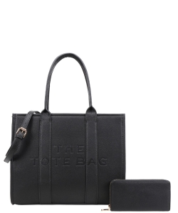 The Tote Bag For Women With Wallet DS-9145W BLACK